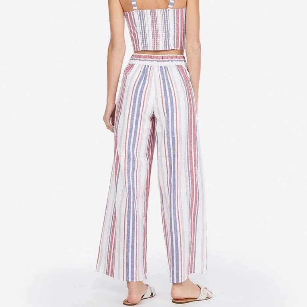 Express Wide Leg Linen Pants - Picture 2 of 7